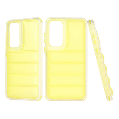 Custodia per Samsung Galaxy A35 5G A356, Techsuit, Wave Shield, Gialla