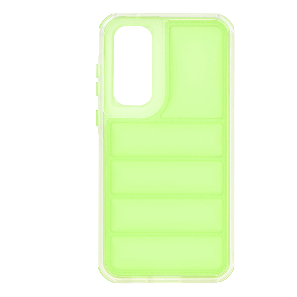 Custodia per Samsung Galaxy A35 5G A356, Techsuit, Wave Shield, Verde