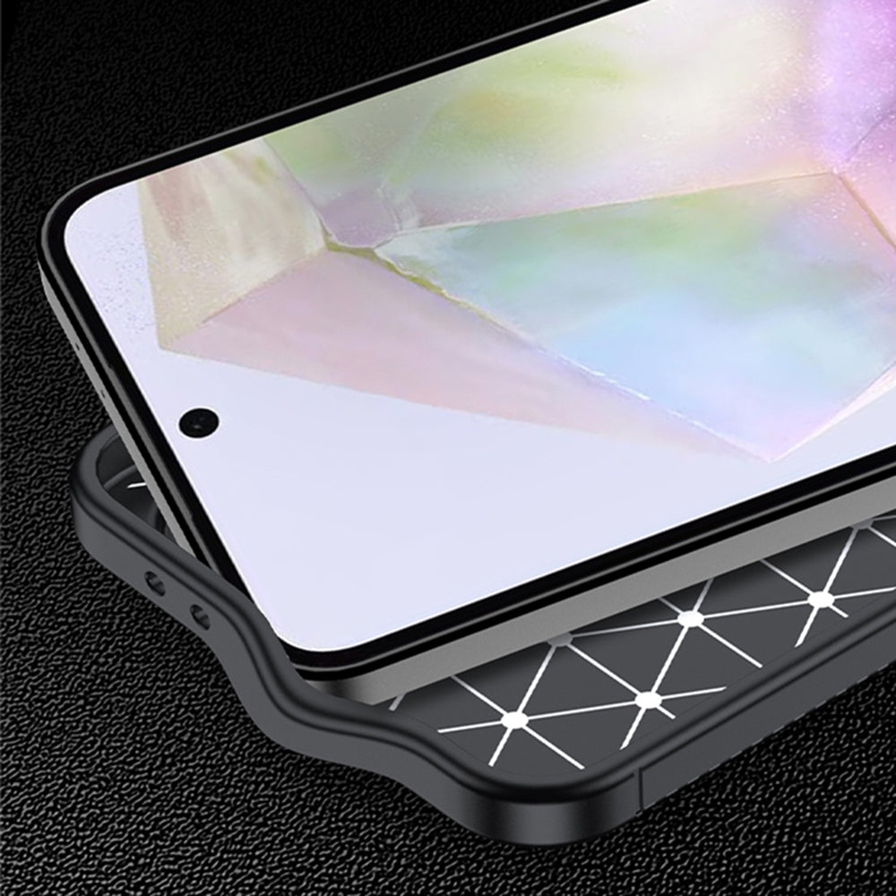 Hülle für Samsung Galaxy A36 A366, Techsuit, CarbonFiber, Schwarz