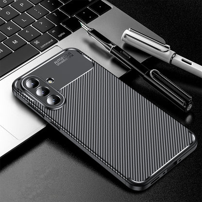 Hülle für Samsung Galaxy A36 A366, Techsuit, CarbonFiber, Schwarz