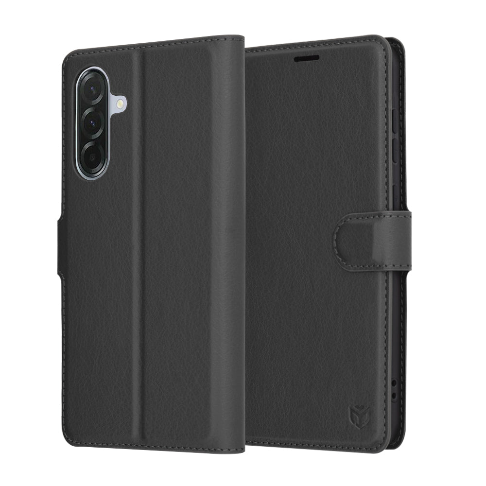 Custodia per Samsung Galaxy A36 A366, Techsuit, Leather Folio, Nera