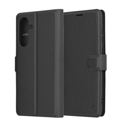 Custodia per Samsung Galaxy A36 A366, Techsuit, Leather Folio, Nera