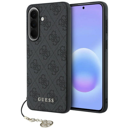 Custodia per Samsung Galaxy A37 5G, Guess, 4G Classic Logo Charm, Nera