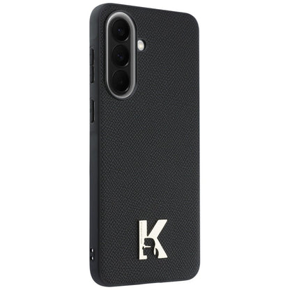 Custodia per Samsung Galaxy A37 5G, Karl Lagerfeld, Logo Karl Head, Nera