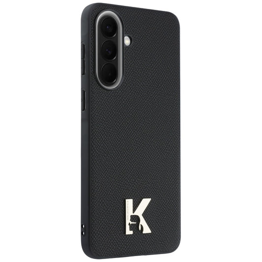 Custodia per Samsung Galaxy A37 5G, Karl Lagerfeld, Logo Karl Head, Nera