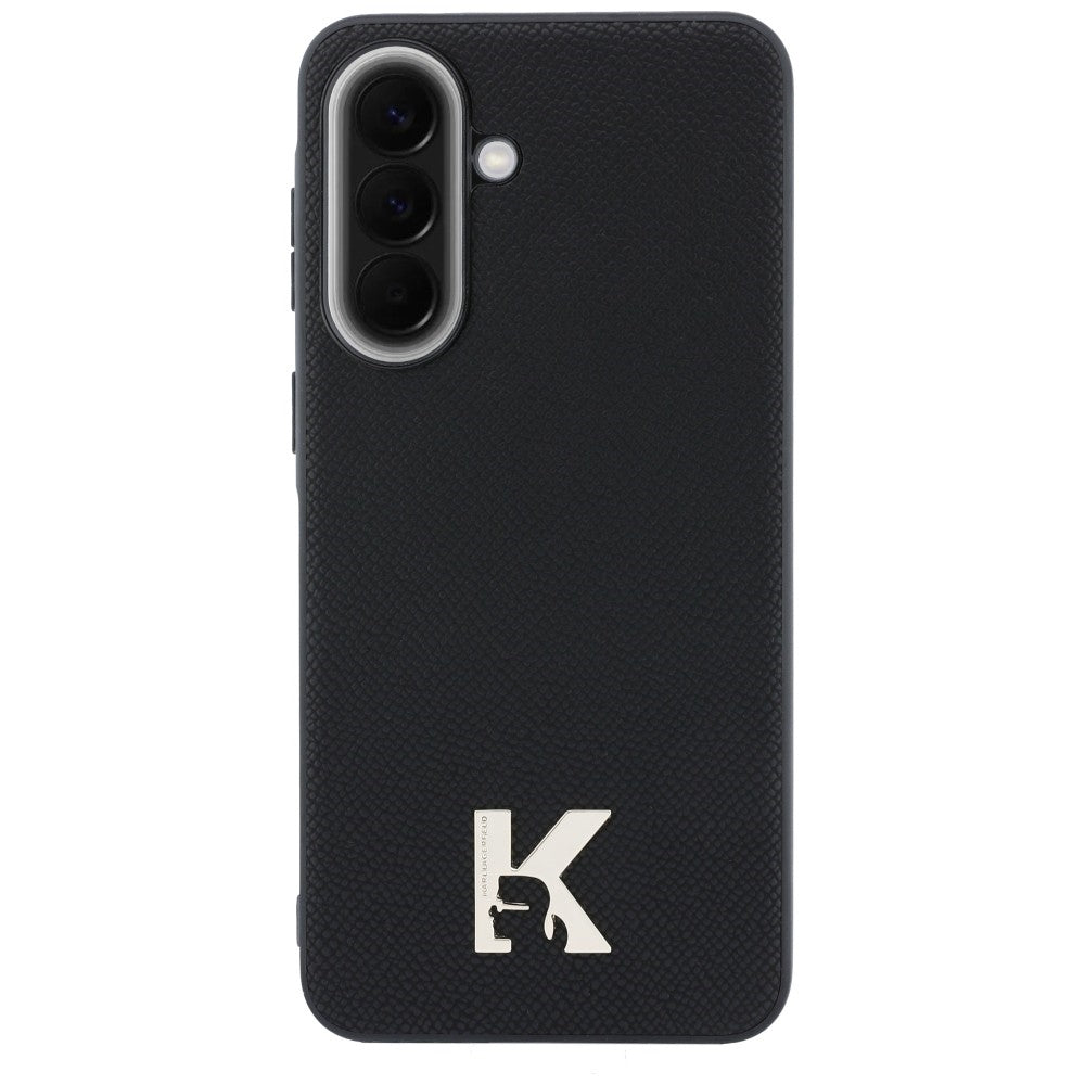 Custodia per Samsung Galaxy A37 5G, Karl Lagerfeld, Logo Karl Head, Nera