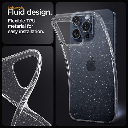 Case for Samsung Galaxy A37 5G, Techsuit, SparkleSkin, Transparent