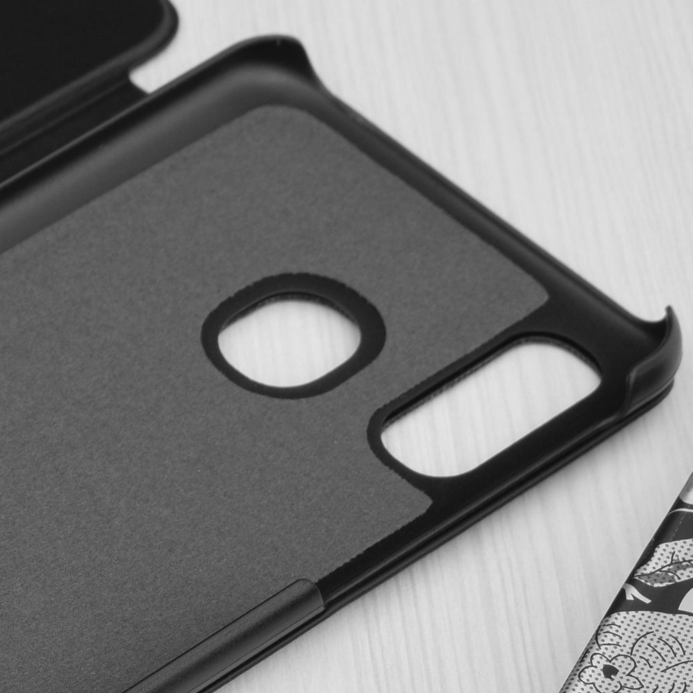 Custodia per Samsung Galaxy A40 A405, Techsuit, eFold, Nera
