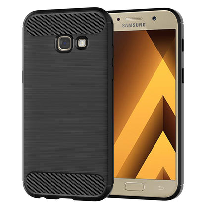 Hülle für Samsung Galaxy A5 (2017) A520, Techsuit, Carbon, Schwarz