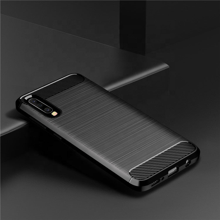 Coque pour Samsung Galaxy A50s A507 / A30s A307 / A50 A505, Techsuit, Carbone, Noire