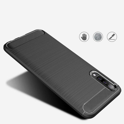 Coque pour Samsung Galaxy A50s A507 / A30s A307 / A50 A505, Techsuit, Carbone, Noire