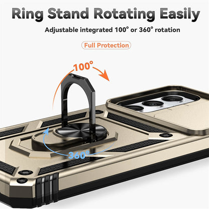 Coque pour Samsung Galaxy A52s 5G A528 / A52 5G A526 / A52 A525, Techsuit, CamShield, Dorée