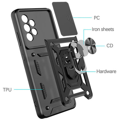 Coque pour Samsung Galaxy A52s 5G A528 / A52 5G A526 / A52 A525, Techsuit, CamShield, Noire