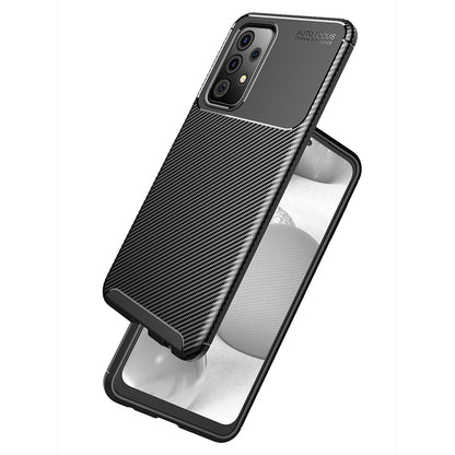 Coque pour Samsung Galaxy A52s 5G A528 / A52 5G A526 / A52 A525, Techsuit, Fibre de carbone, Noire