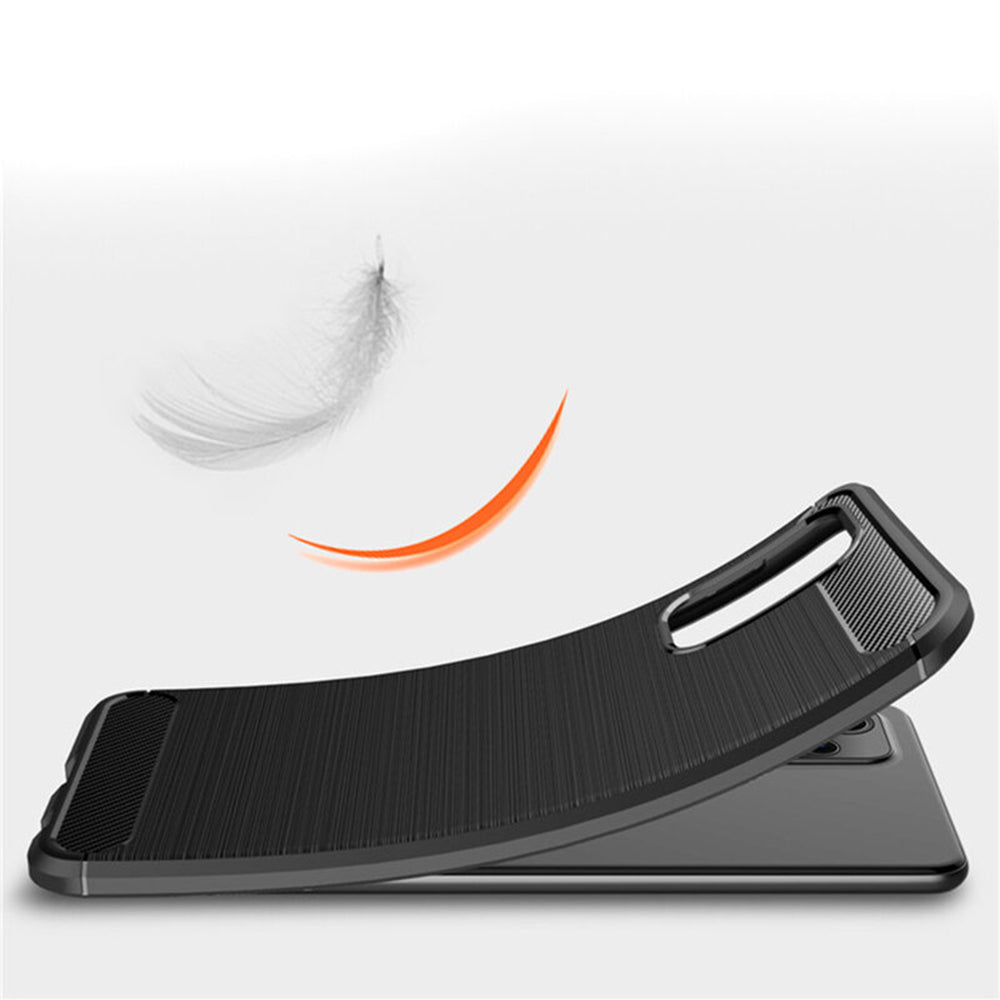 Custodia per Samsung Galaxy A53 5G A536, Techsuit, Carbonio, Nera