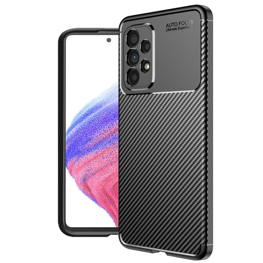 Custodia per Samsung Galaxy A53 5G A536, Techsuit, CarbonFiber, Nera