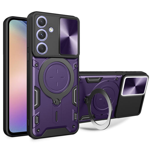 Custodia per Samsung Galaxy A54 A546, Techsuit, CamGuard Pro, Viola