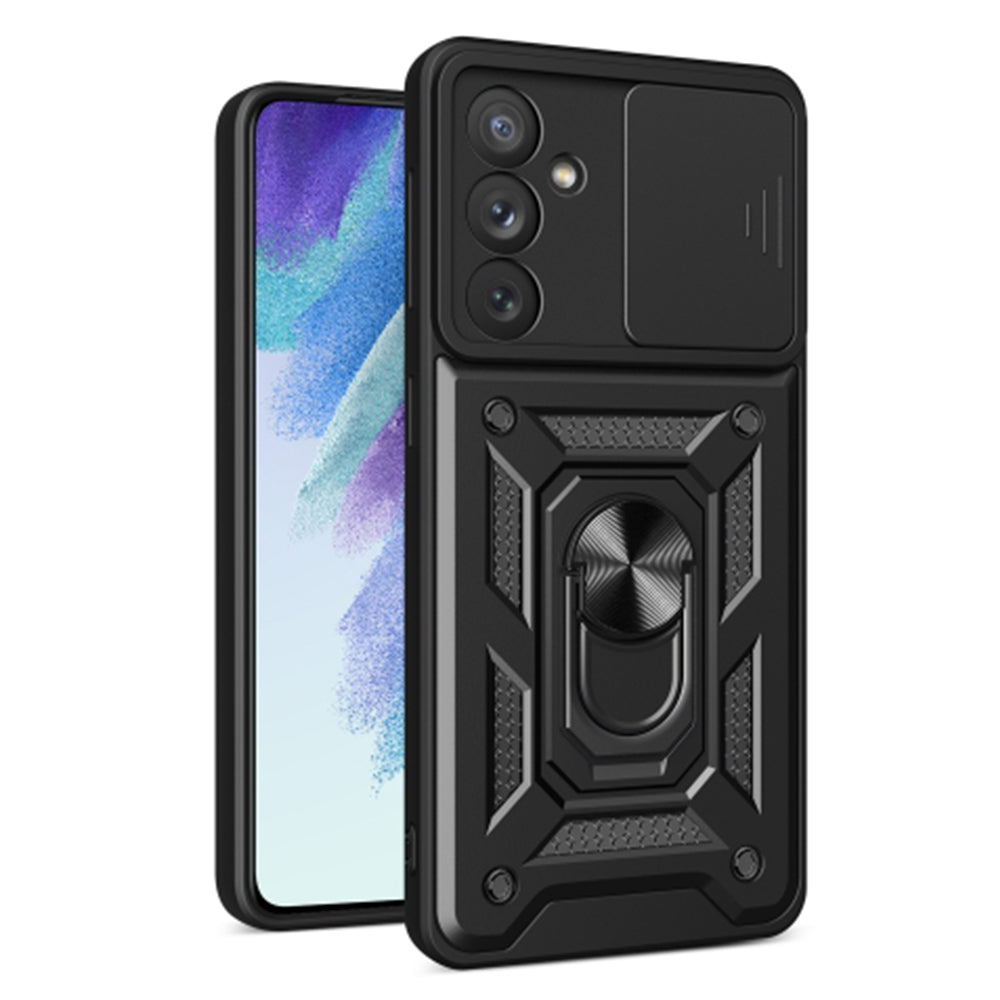 Custodia per Samsung Galaxy A54 A546, Techsuit, CamShield, Nera