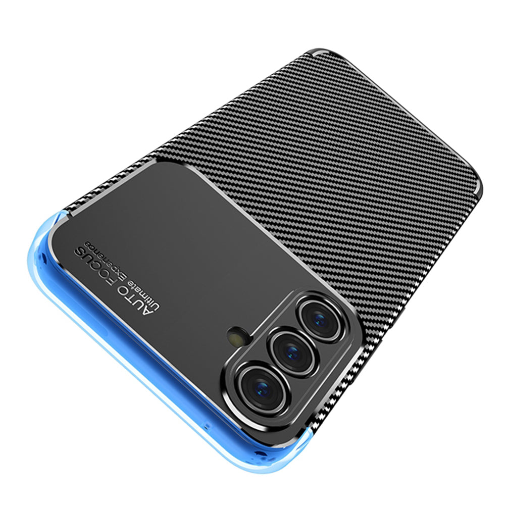 Hülle für Samsung Galaxy A54 A546, Techsuit, CarbonFiber, Schwarz