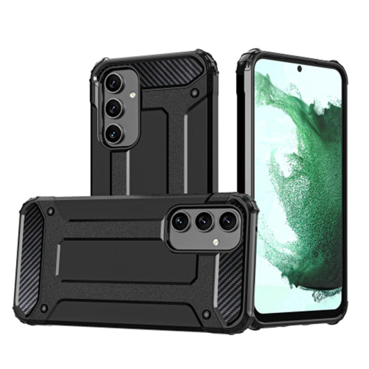 Coque pour Samsung Galaxy A54 A546, Techsuit, Hybrid Armor, Noire