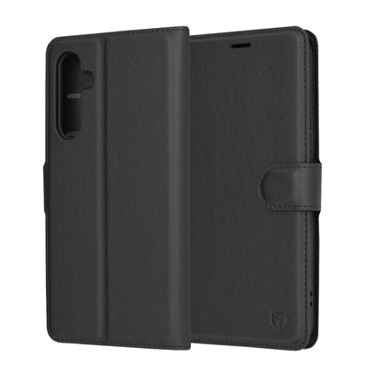 Custodia per Samsung Galaxy A54 A546, Techsuit, Leather Folio, Nera