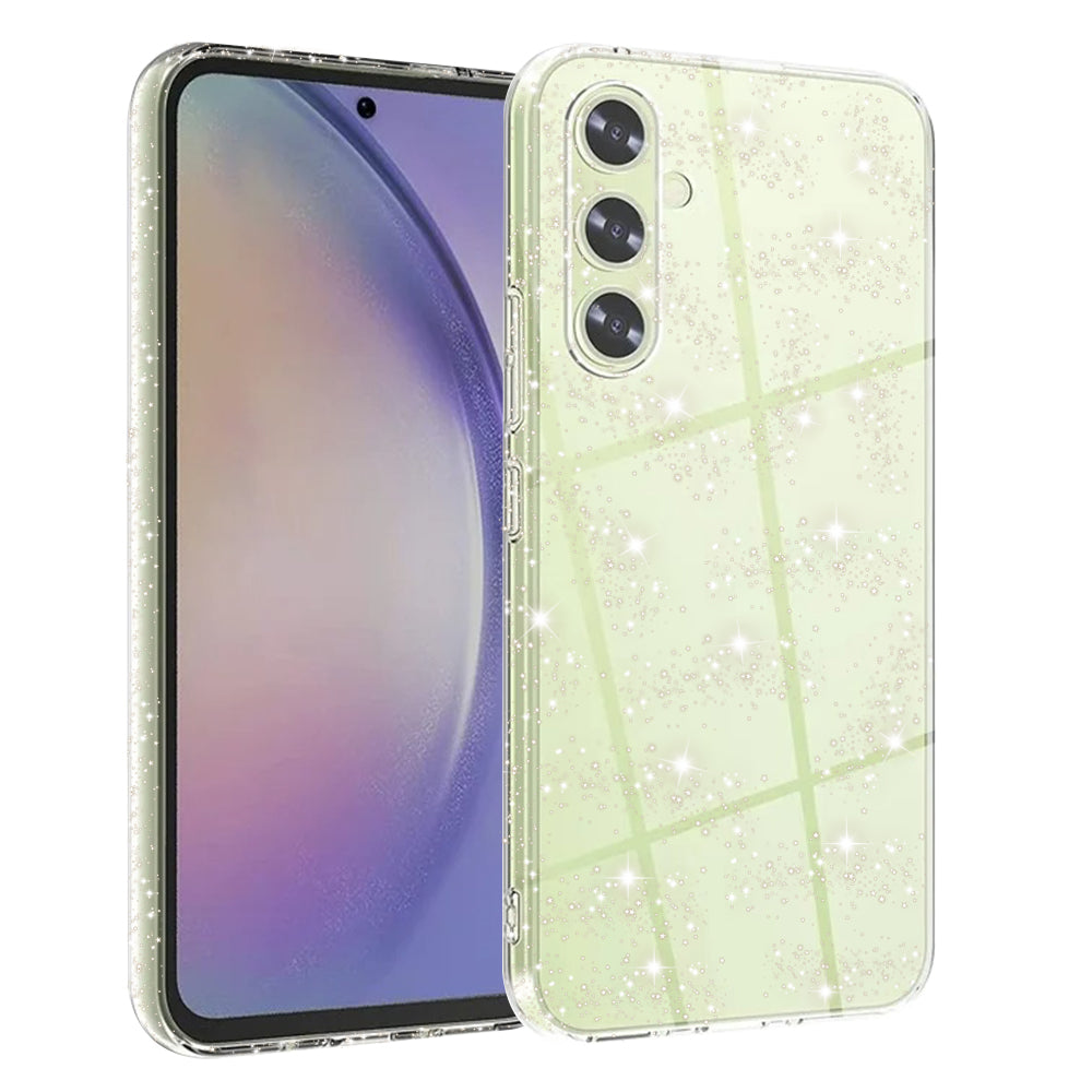 Custodia per Samsung Galaxy A54 A546, Techsuit, SparkleSkin, Trasparente