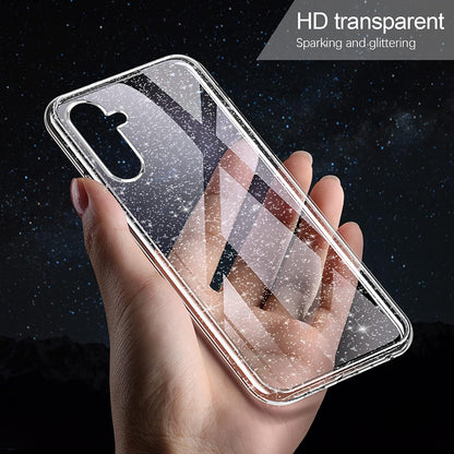 Custodia per Samsung Galaxy A54 A546, Techsuit, SparkleSkin, Trasparente