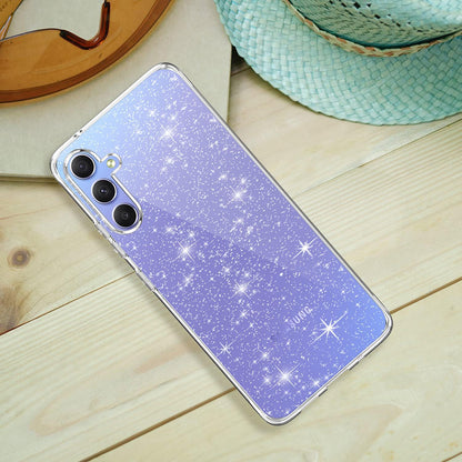 Custodia per Samsung Galaxy A54 A546, Techsuit, SparkleSkin, Trasparente
