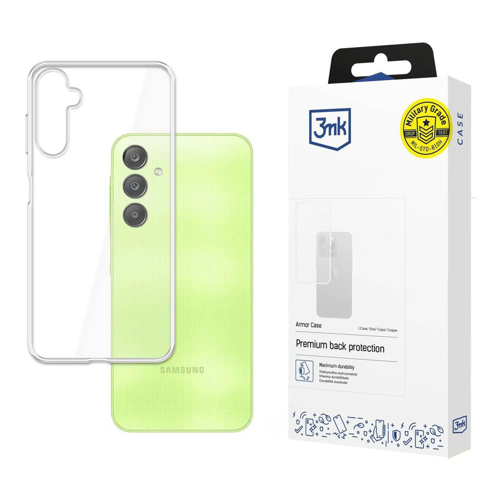 Custodia per Samsung Galaxy A55 5G A556, 3MK, Armor, Trasparente