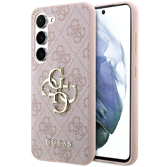 Étui pour Samsung Galaxy A55 5G A556, Guess, 4G Big Logo, Rose.