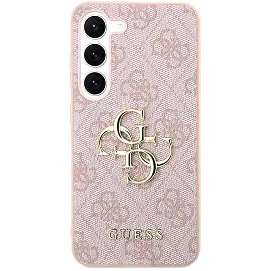 Étui pour Samsung Galaxy A55 5G A556, Guess, 4G Big Logo, Rose.