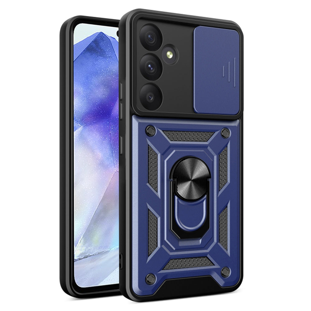 Custodia per Samsung Galaxy A55 5G A556, Techsuit, CamShield, Blu