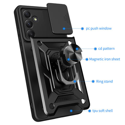 Custodia per Samsung Galaxy A55 5G A556, Techsuit, CamShield, Blu