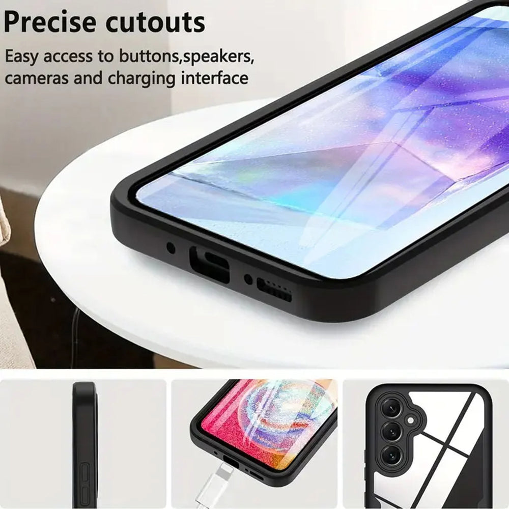 Custodia per Samsung Galaxy A55 5G A556, Techsuit, ColorVerse 360, Blu