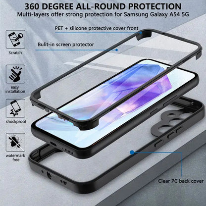 Custodia per Samsung Galaxy A55 5G A556, Techsuit, ColorVerse 360, Blu