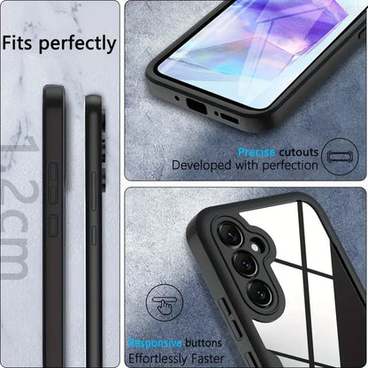Custodia per Samsung Galaxy A55 5G A556, Techsuit, ColorVerse 360, Blu