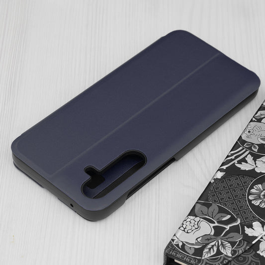 Custodia per Samsung Galaxy A55 5G A556, Techsuit, eFold, Blu Scuro