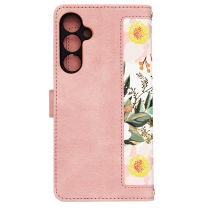 Coque pour Samsung Galaxy A55 5G A556, Techsuit, FlipCraft, Rose