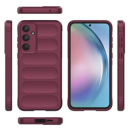 Coque pour Samsung Galaxy A55 5G A556, Techsuit, Magic Shield, Bordeaux