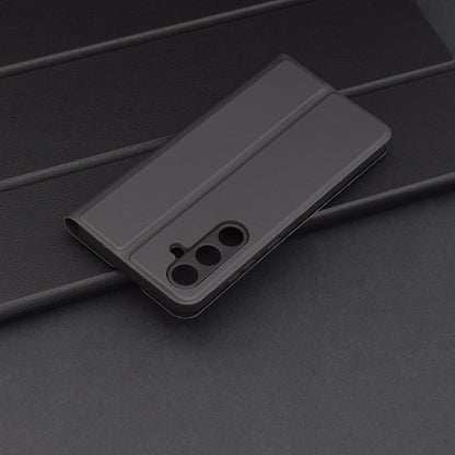 Custodia per Samsung Galaxy A55 5G A556, Techsuit, Magskin Book, Nera
