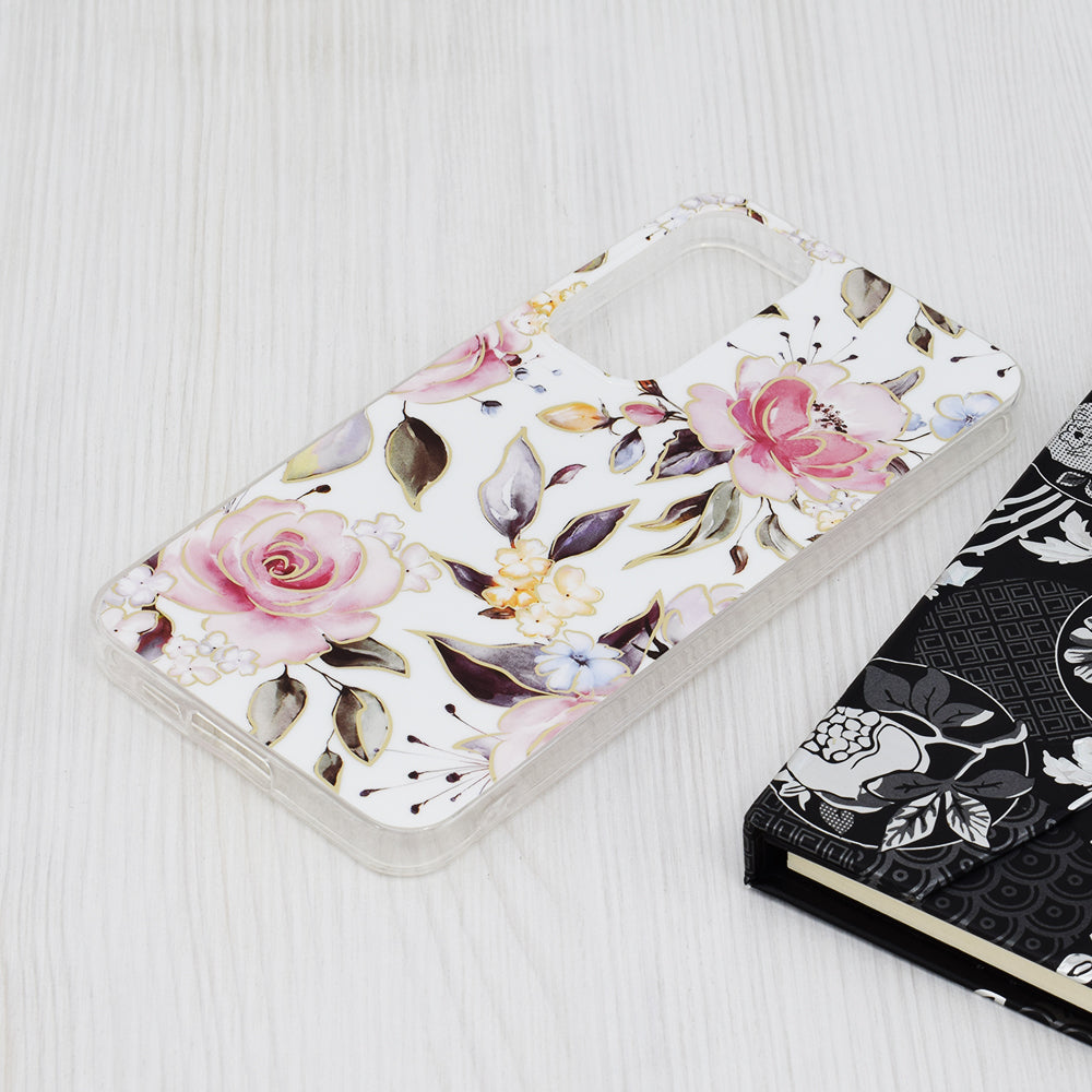 Hülle für Samsung Galaxy A55 5G A556, Techsuit, Marble, Weiß