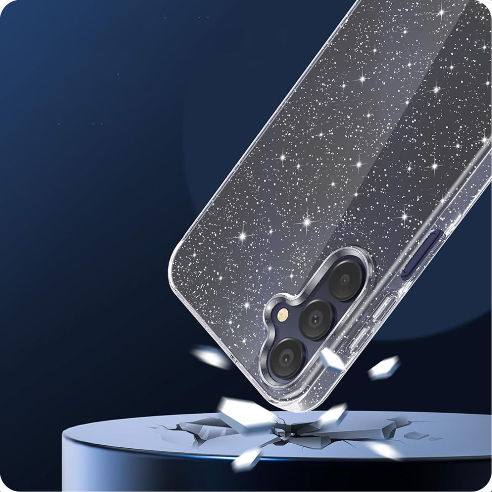 Coque pour Samsung Galaxy A55 5G A556, Techsuit, SparkleSkin, Transparente