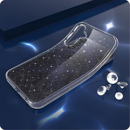 Coque pour Samsung Galaxy A55 5G A556, Techsuit, SparkleSkin, Transparente
