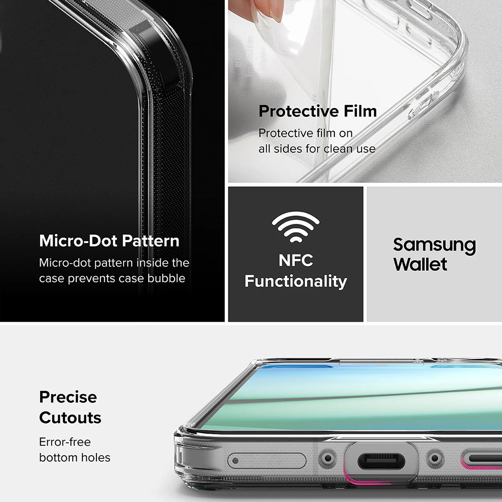 Custodia per Samsung Galaxy A56 A566 / A36 A366, Ringke, Fusion, Trasparente Opaca