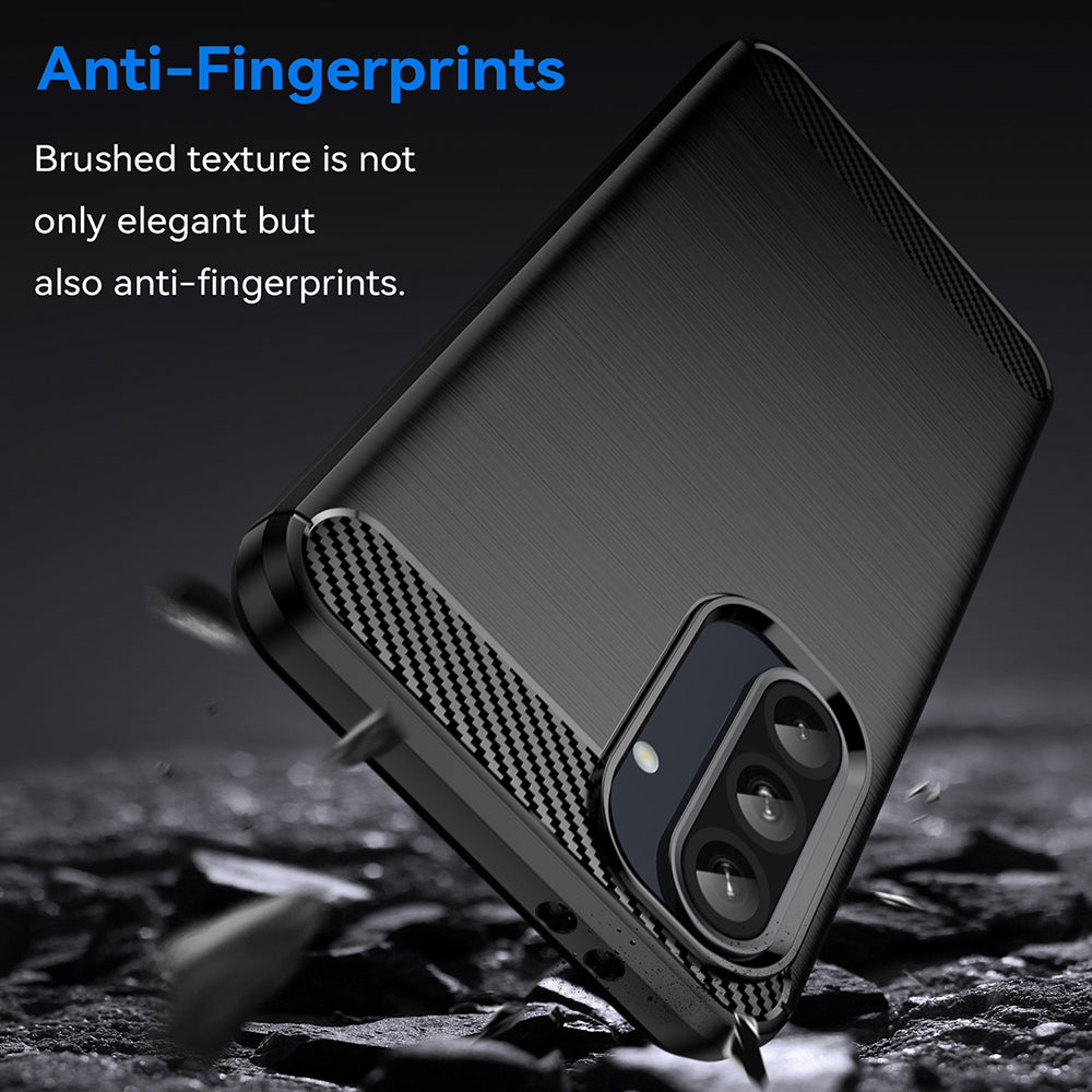 Hülle für Samsung Galaxy A56 A566 / A36 A366, Techsuit, Carbon, Schwarz