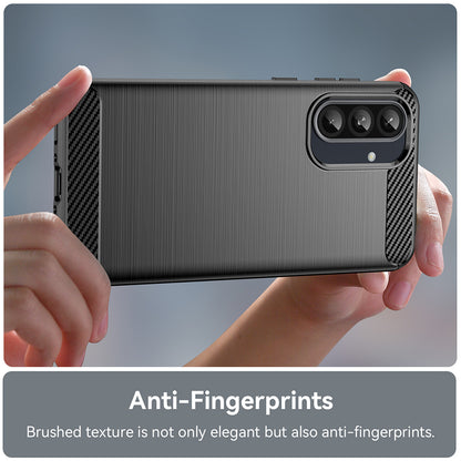 Hülle für Samsung Galaxy A56 A566 / A36 A366, Techsuit, Carbon, Schwarz