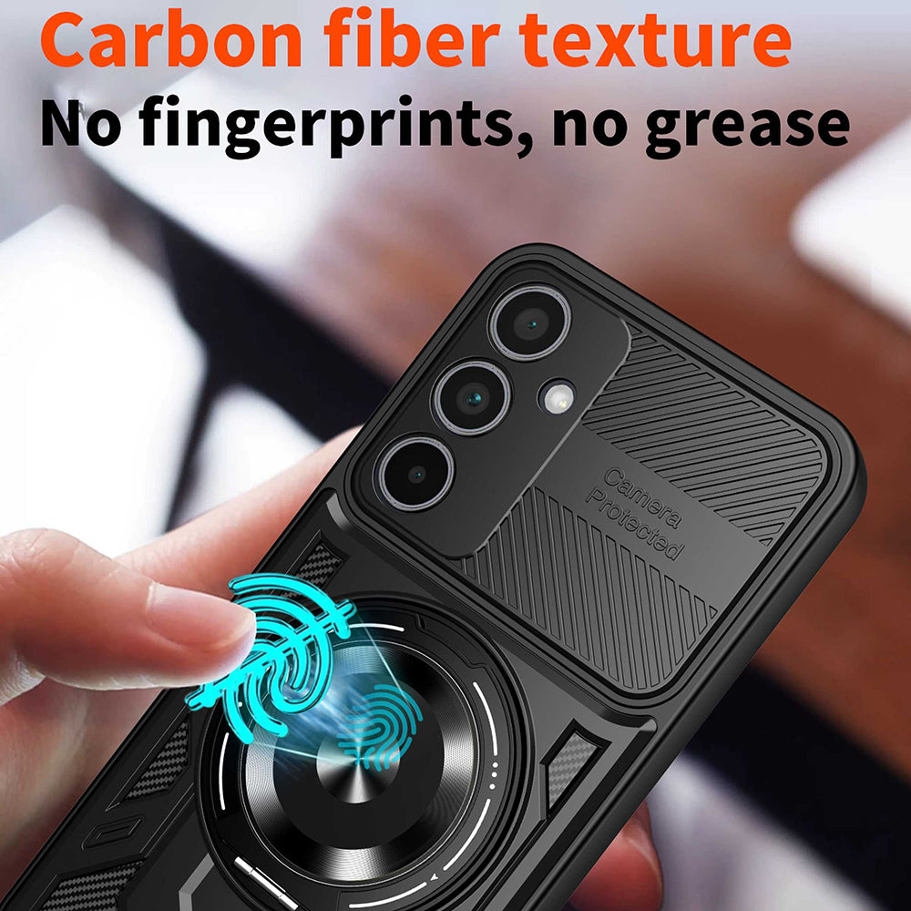 Custodia per Samsung Galaxy A56 A566 / A36 A366, Techsuit, RuggedCam, Viola