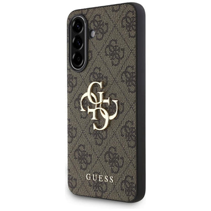 Custodia per Samsung Galaxy A56 A566, Guess, 4G Big Logo, Marrone