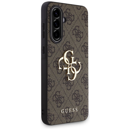 Custodia per Samsung Galaxy A56 A566, Guess, 4G Big Logo, Marrone