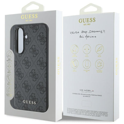 Custodia per Samsung Galaxy A56 A566, Guess, 4G Classic, Nera